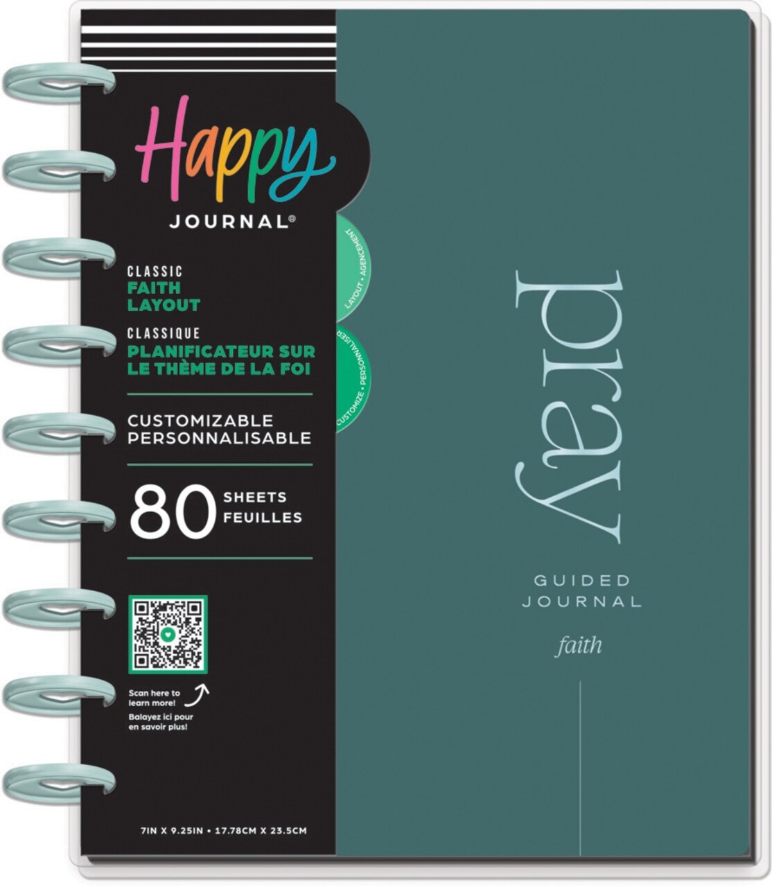 Happy Planner Classic Disc Bound Memory Keeping Journal-Reflect & Grow Faith
